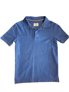 CLASS CLUB Royal Blue Polo Shirt Big Kid Sz 10-12 Unisex Cotton Polyester Blend